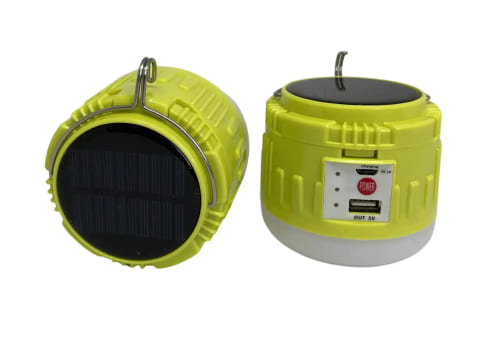 Підвісна кемпінгова лампа з сонячною панеллю